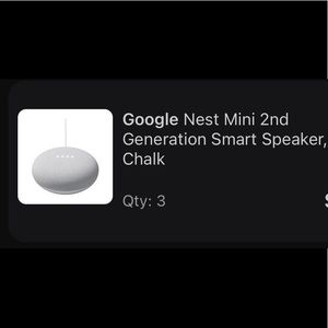 Google Nest Mini- Chalk. Light use, like new condition